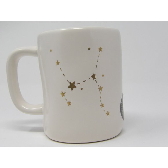 White Sagittarius Mug Gold Writing Zodiac Constellation Rae Dunn by Magenta  - Picture 3 of 9